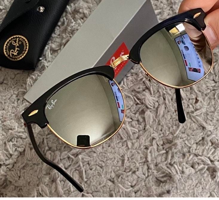 ray ban clubmaster silver gold