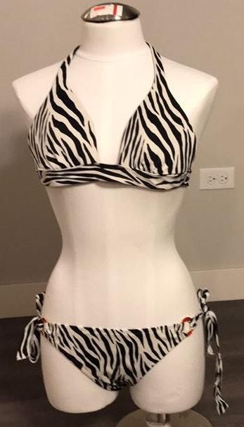 victoria secret zebra bikini