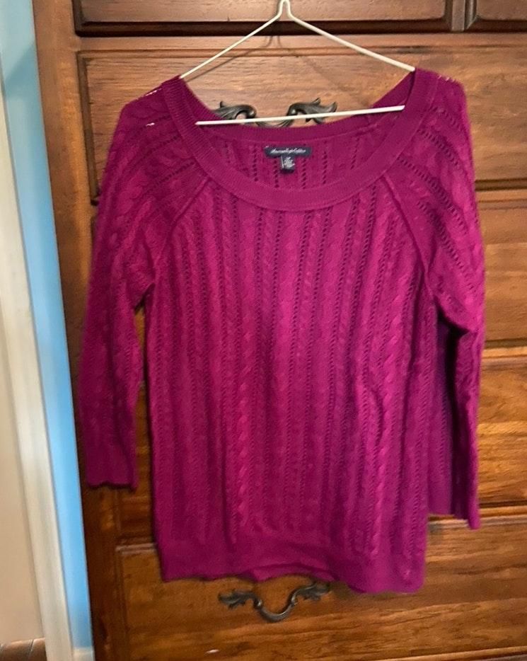 magenta sweater