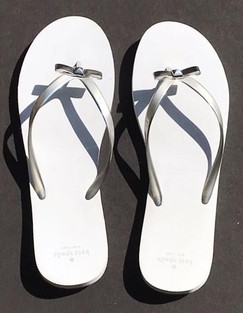 kate spade bride flip flops