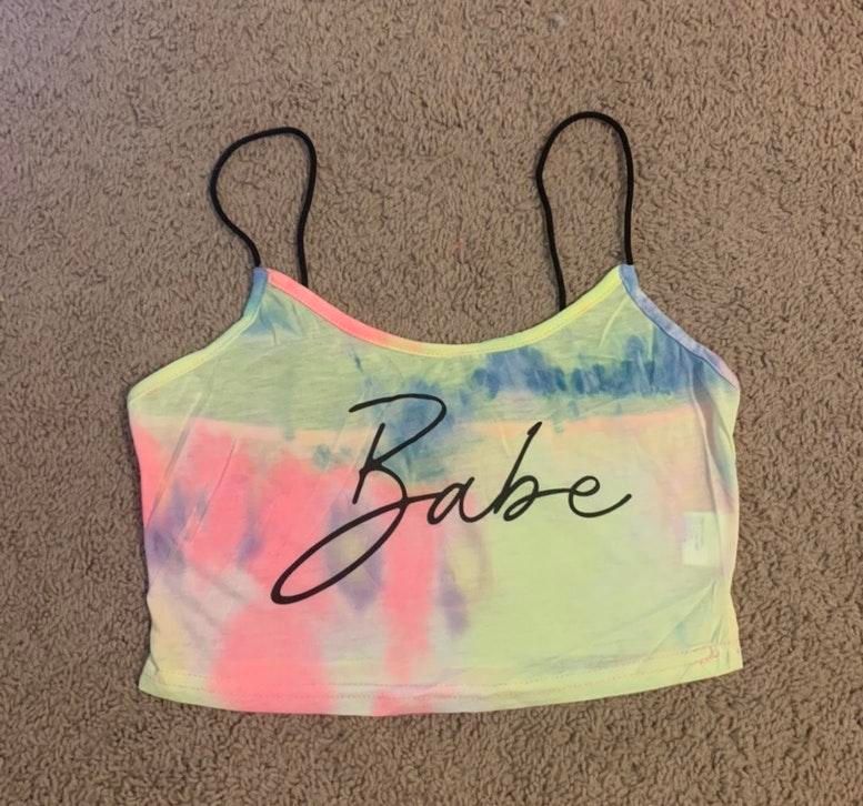 cute tie dye crop tops