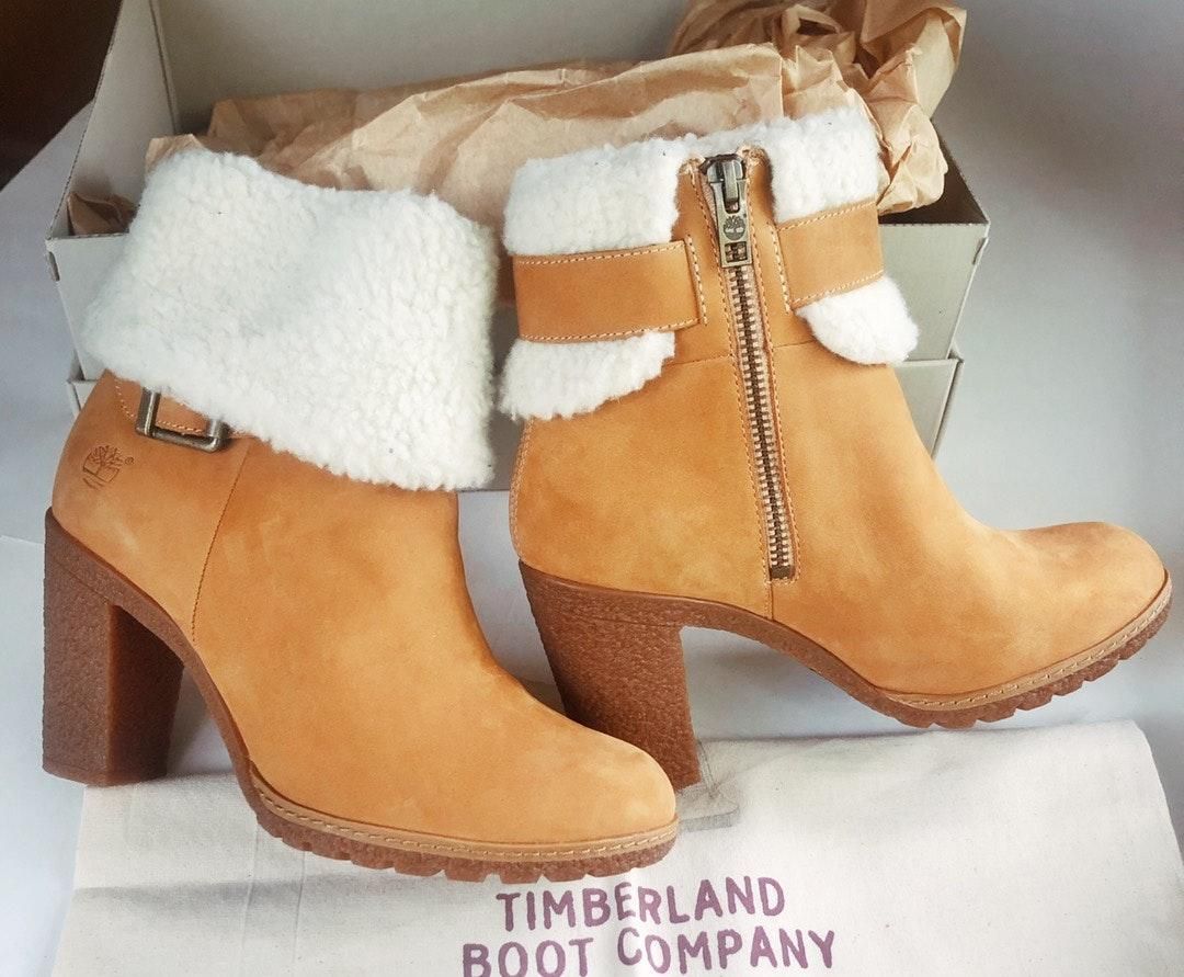 timberland heeled boots