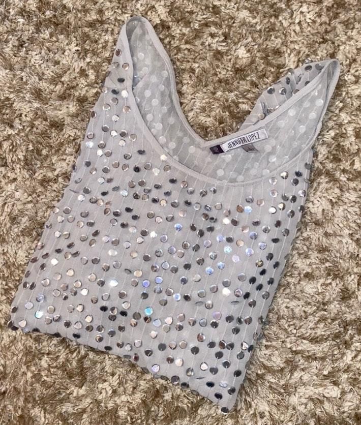 jennifer lopez sequin top