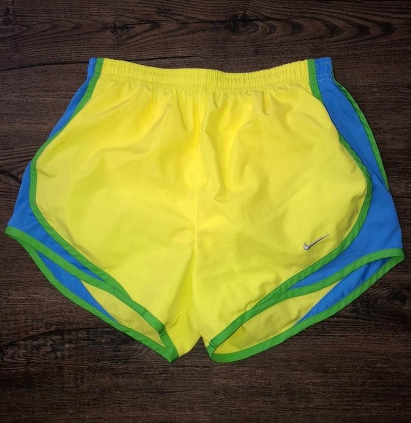 neon nike shorts