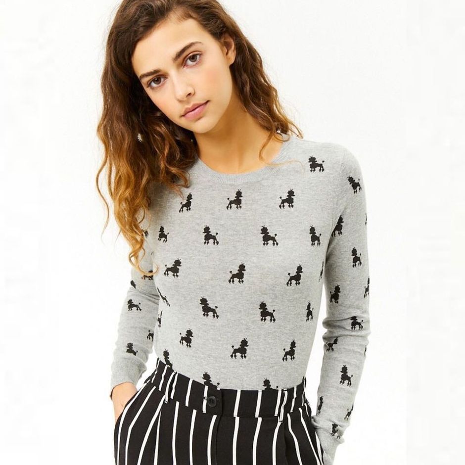 forever 21 poodle sweater