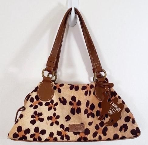 moschino leopard print bag