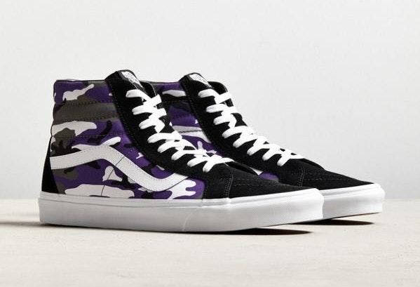 purple camouflage vans