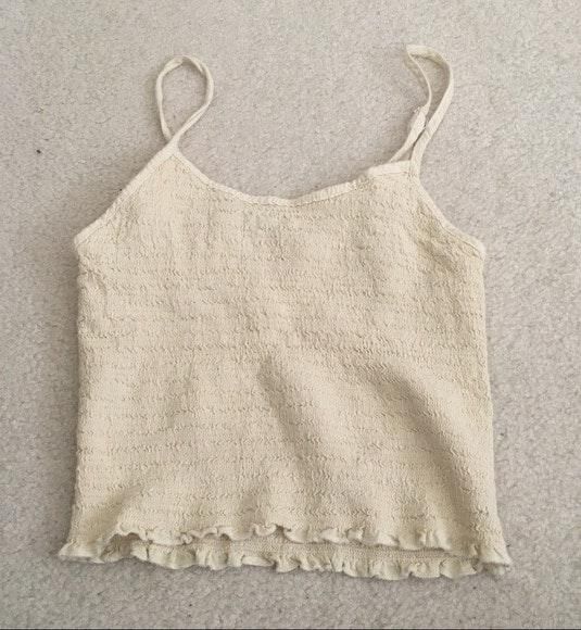 brandy melville yellow tank top