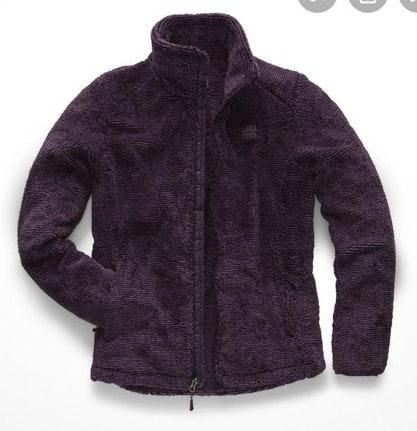 purple fleece north face jacket