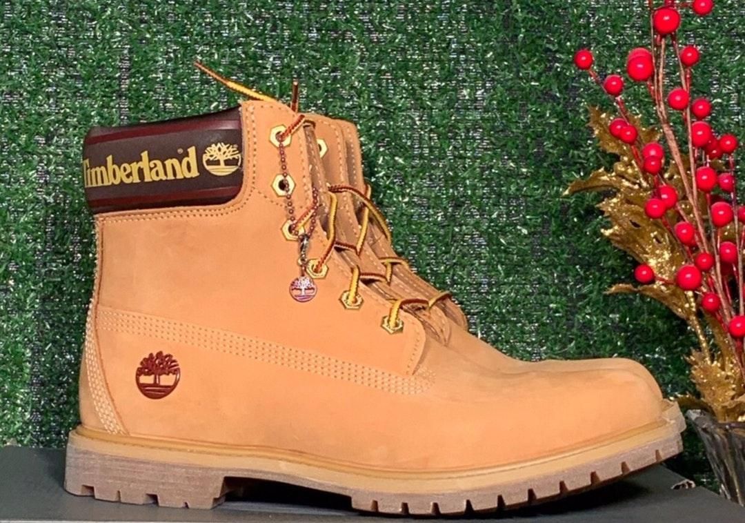 timberland 6 inch logo collar boot