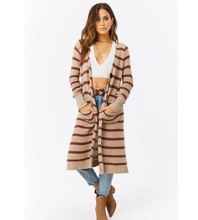buttoned long cardigan