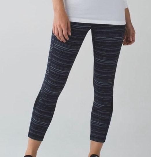 lululemon white striped leggings