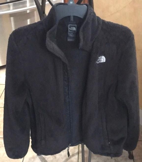 fuzzy northface jacket