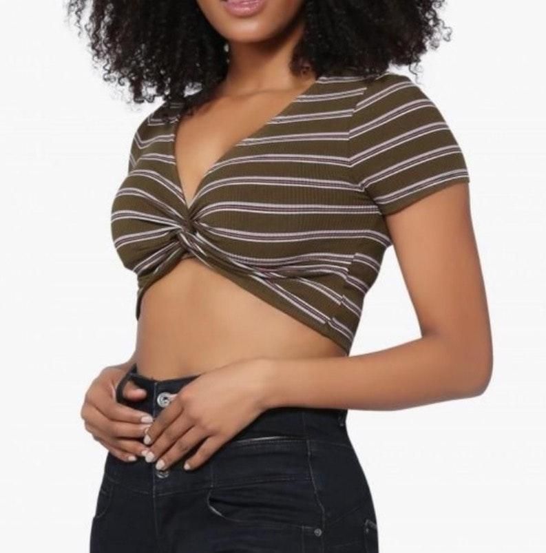 forever 21 twist front crop top