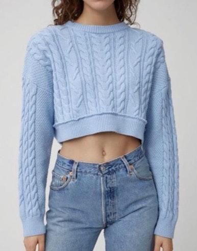 crop top wool sweater