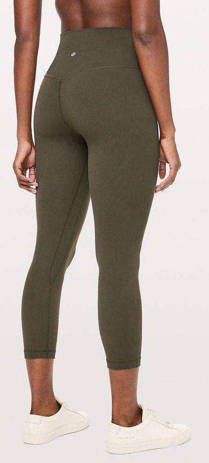 olive green lulu leggings