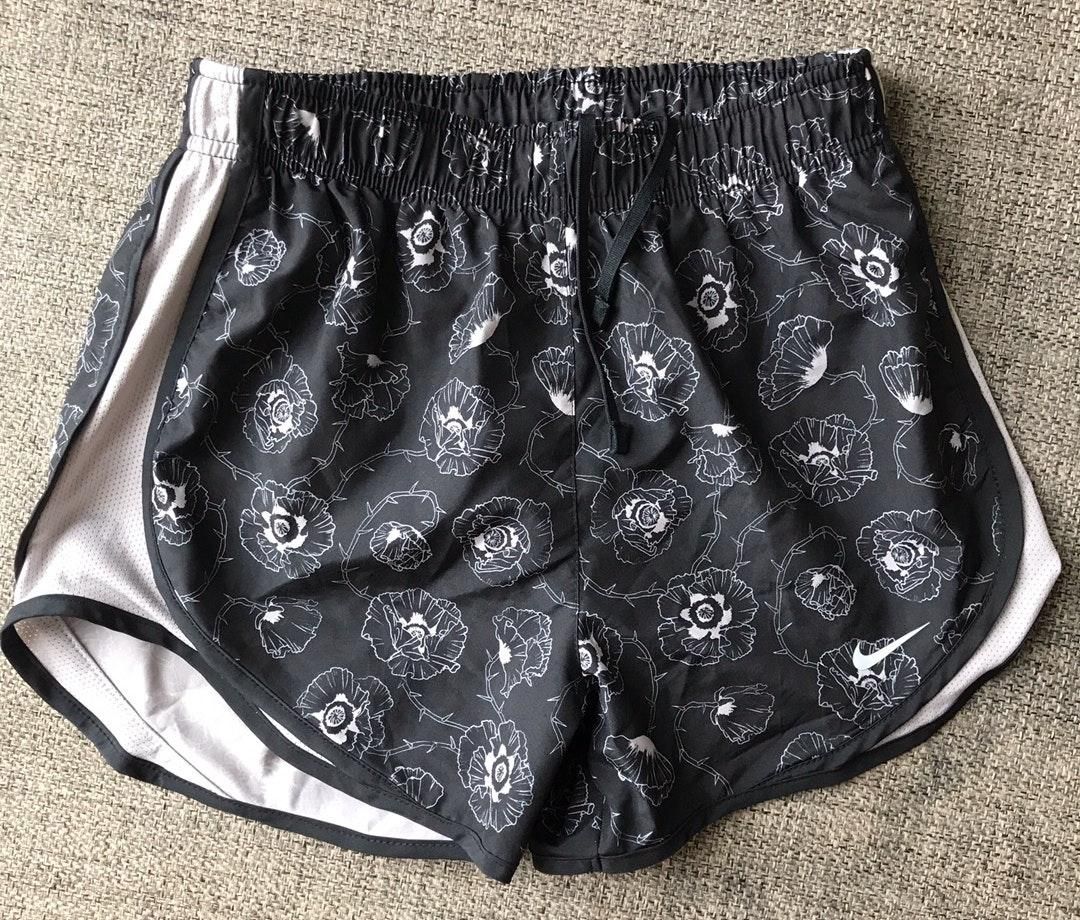 nike floral running shorts