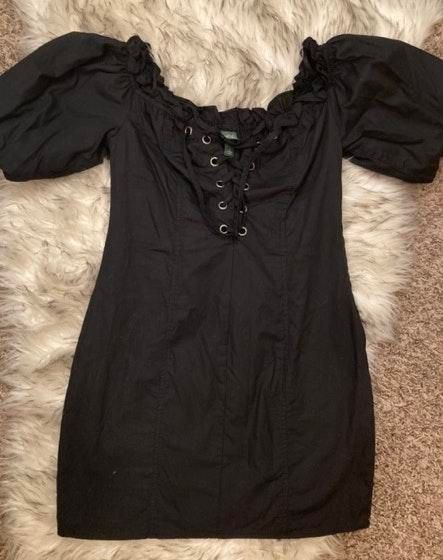 black wild fable dress