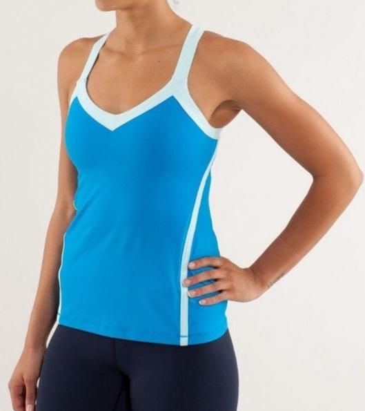 lululemon blue tank top