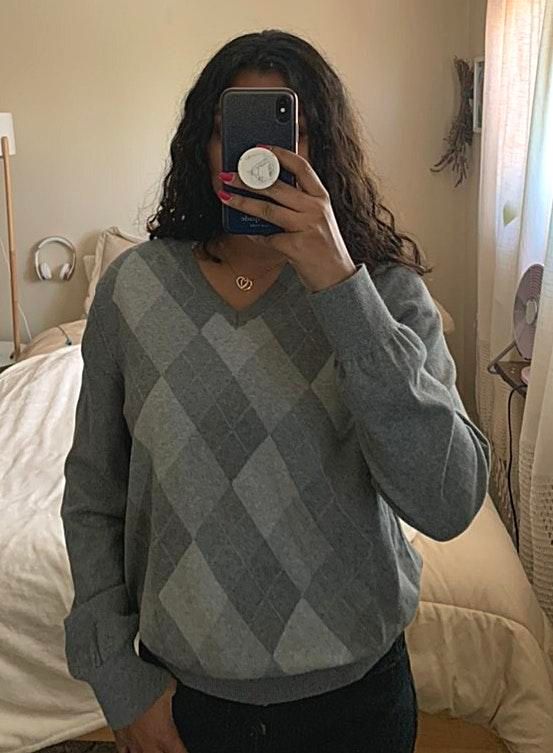 banana republic argyle sweater