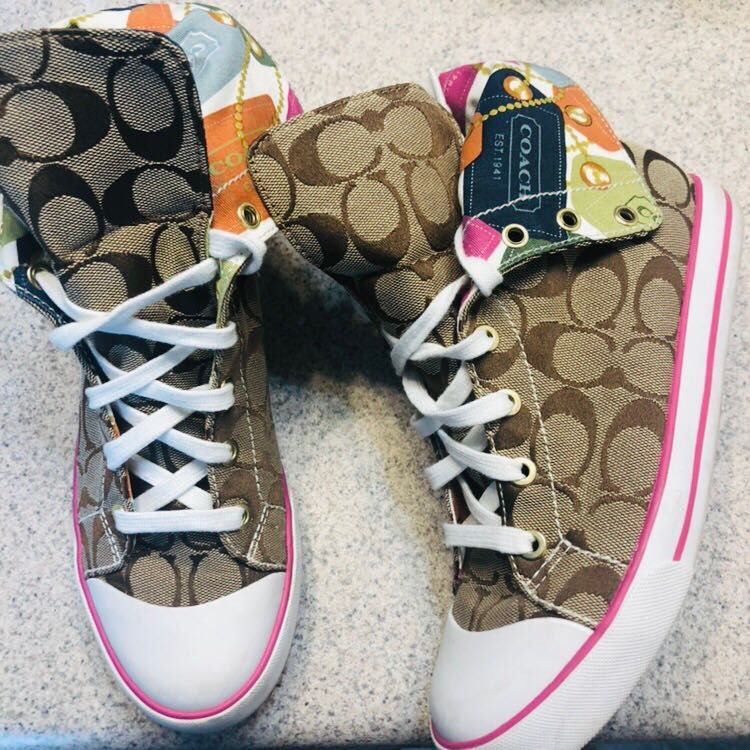 coach bonney high top sneakers
