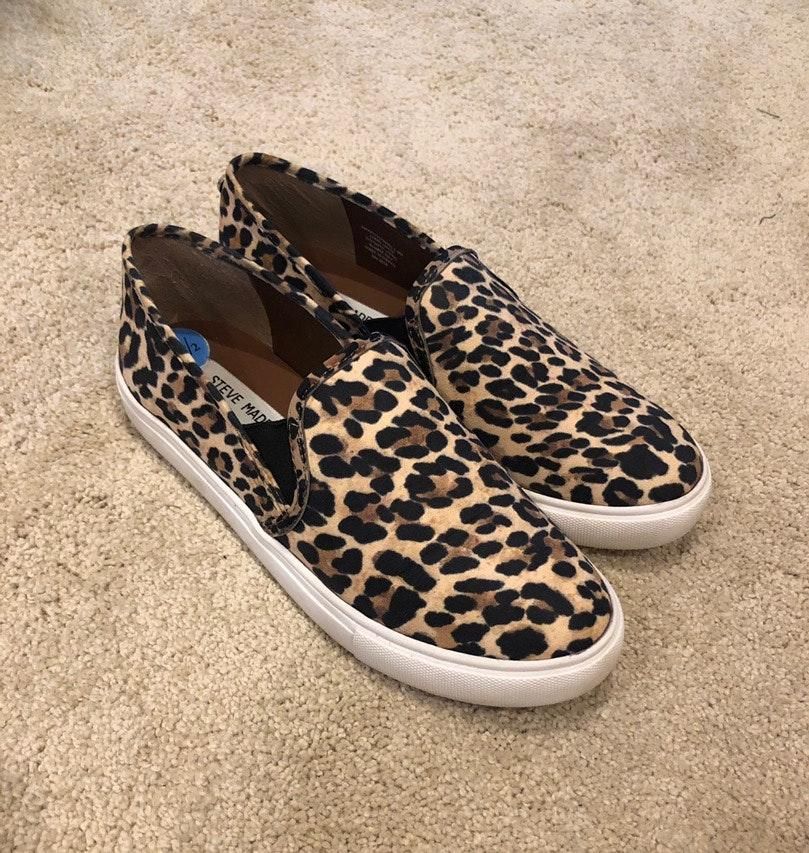 steve madden slip ons cheetah