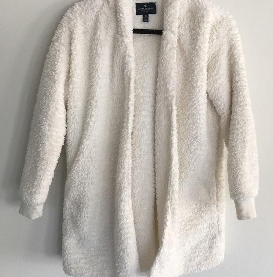 sherpa sweater cardigan