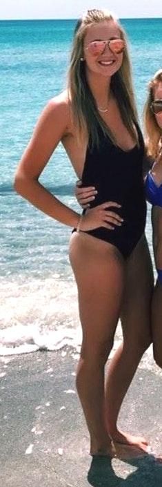 victoria secret black one piece bathing suit