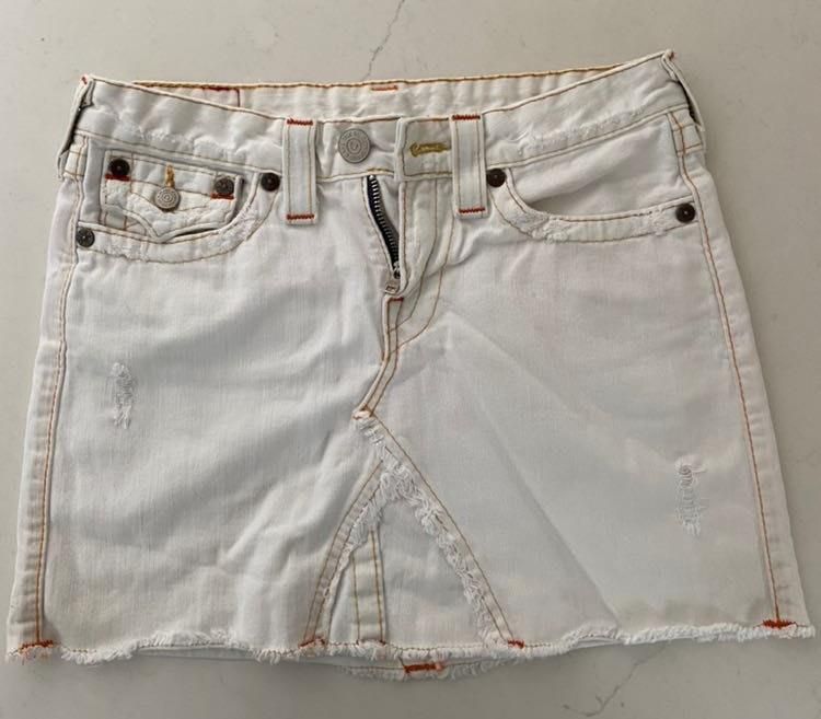 true religion mini skirt