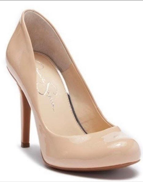 jessica simpson nude pumps