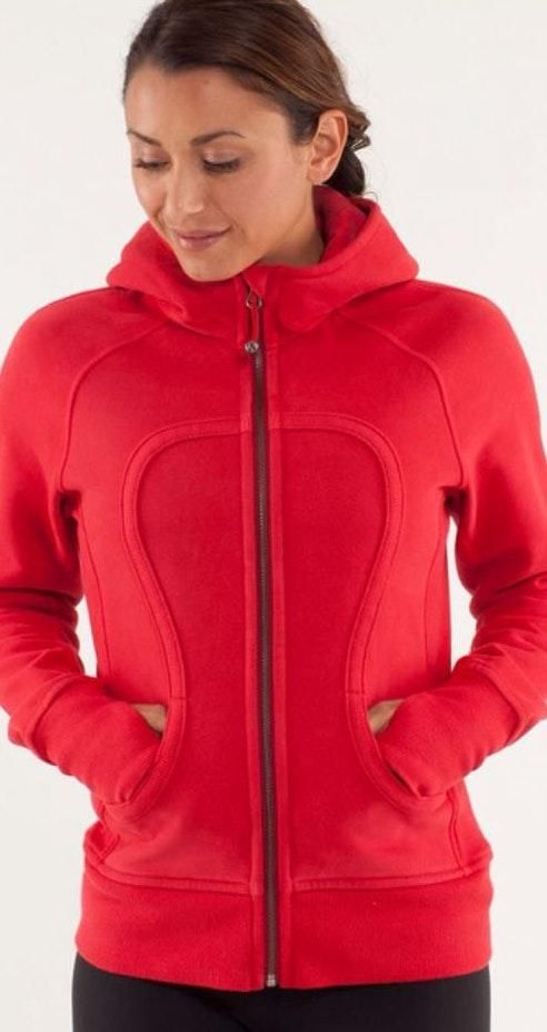 lululemon red scuba hoodie