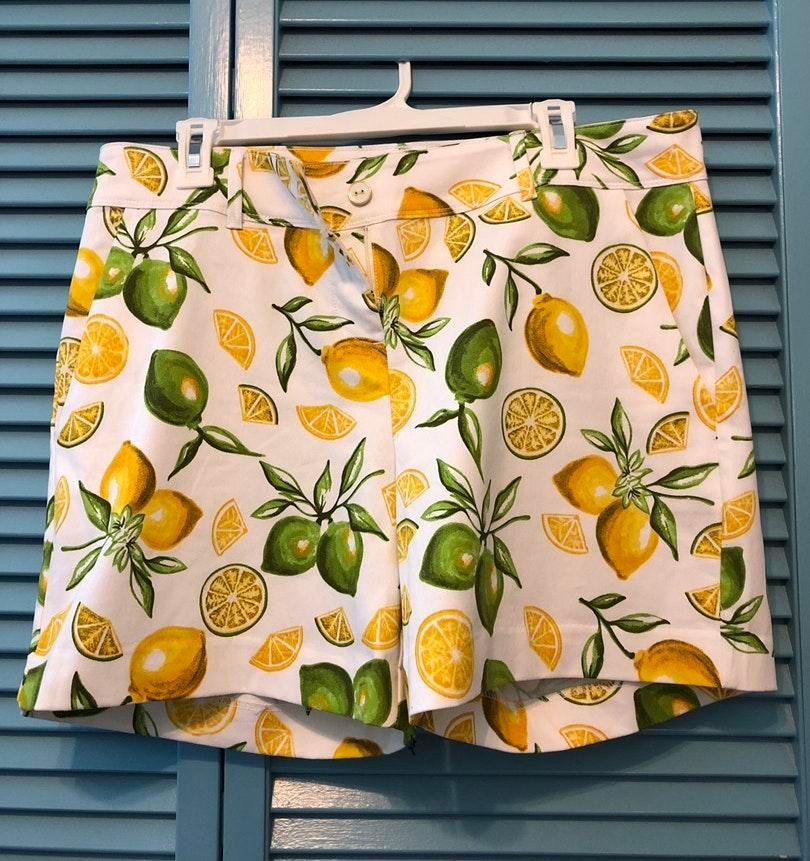 isaac mizrahi lemon shorts