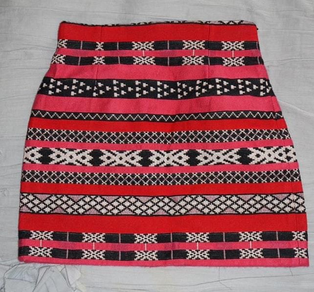 patterned skirt zara