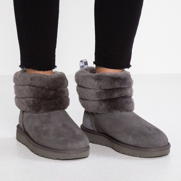 fluff mini quilted logo bottes