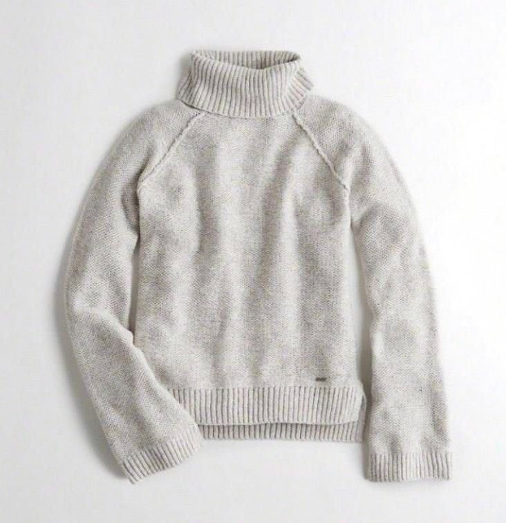 hollister ribbed turtleneck sweater