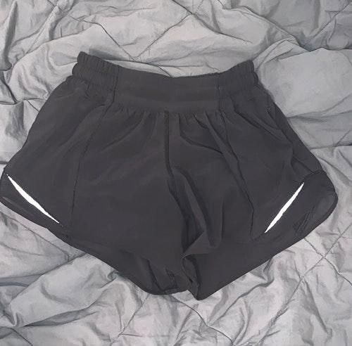 black lulu shorts