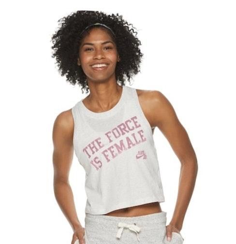the force is female nike shirt