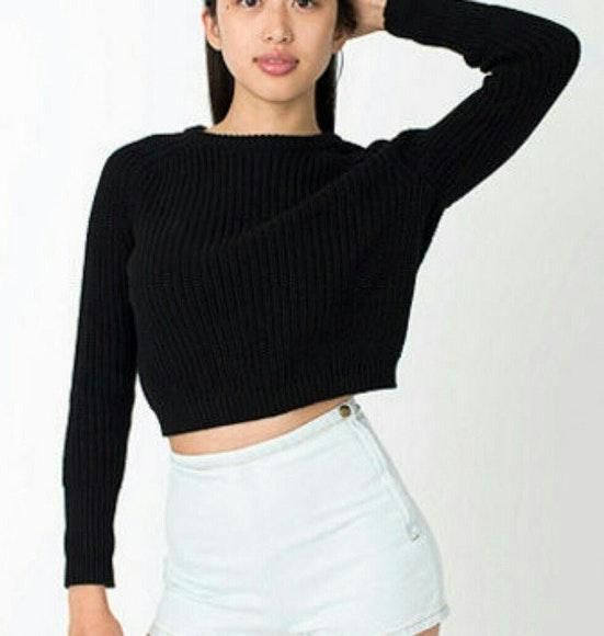 cropped fisherman cardigan