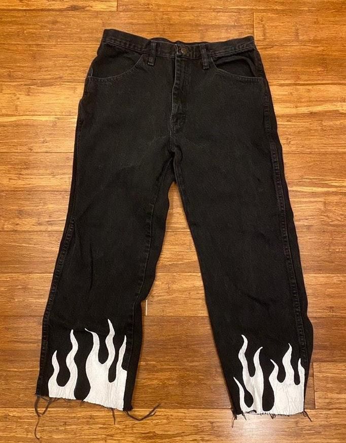 black flame jeans
