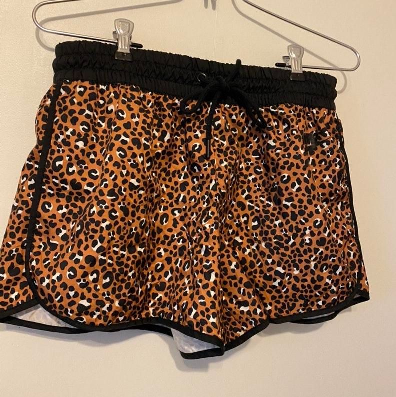 nike leopard print running shorts