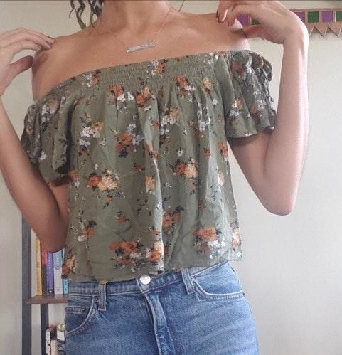 xhilaration off the shoulder top