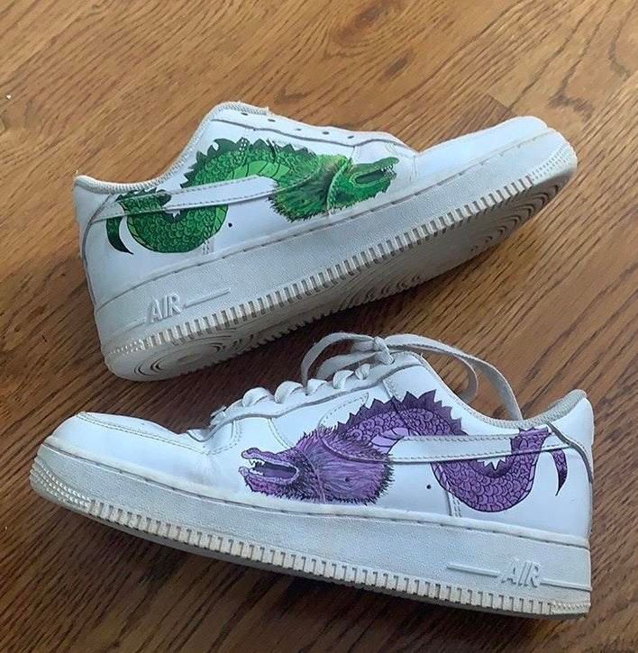 custom painted air force 1s