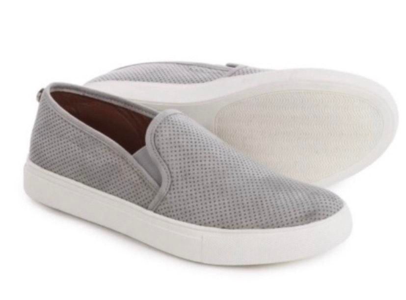 steve madden grey slip ons