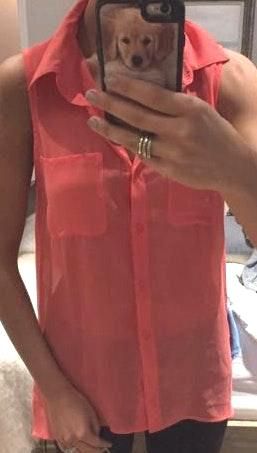 forever 21 sleeveless blouse