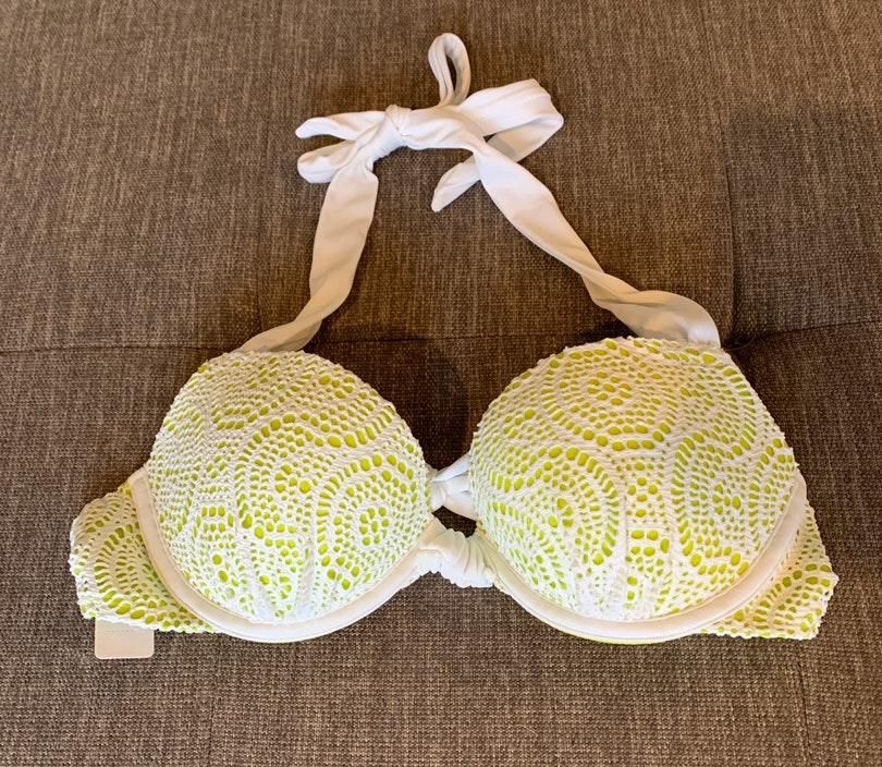 lime green crochet top