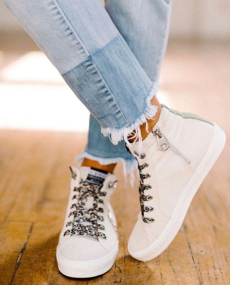 vintage havana carbonite high top sneaker