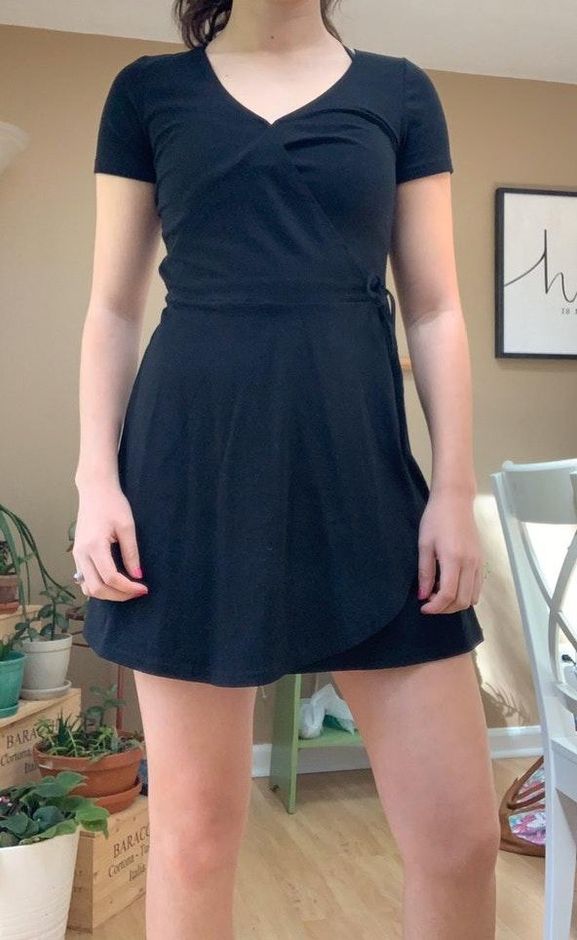 hollister wrap dress