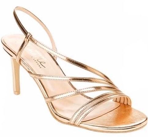 heels for rose gold dress