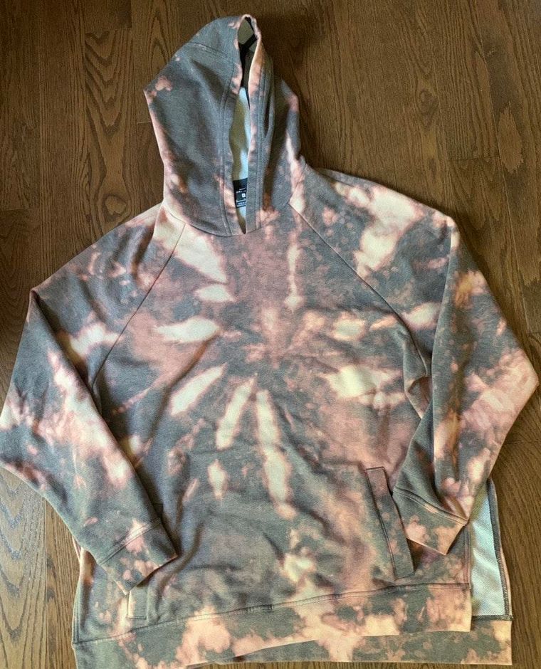 grey bleached hoodie