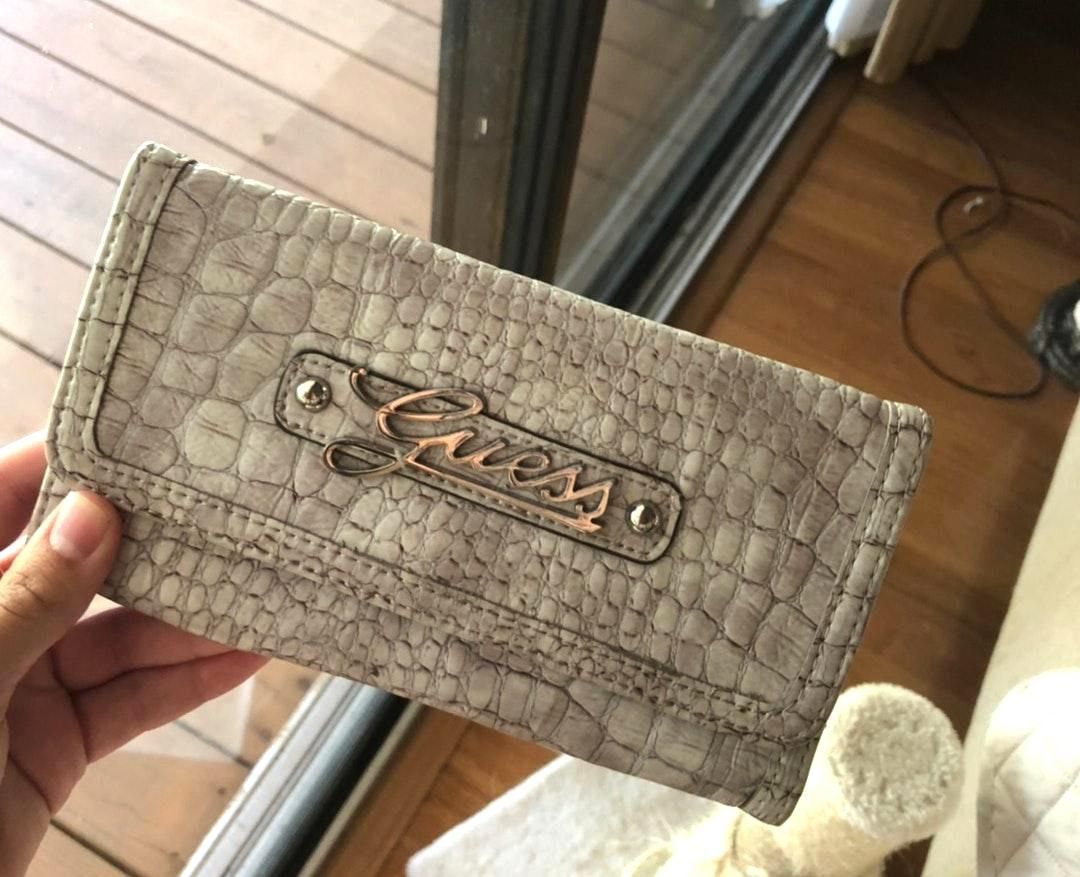 guess snakeskin wallet